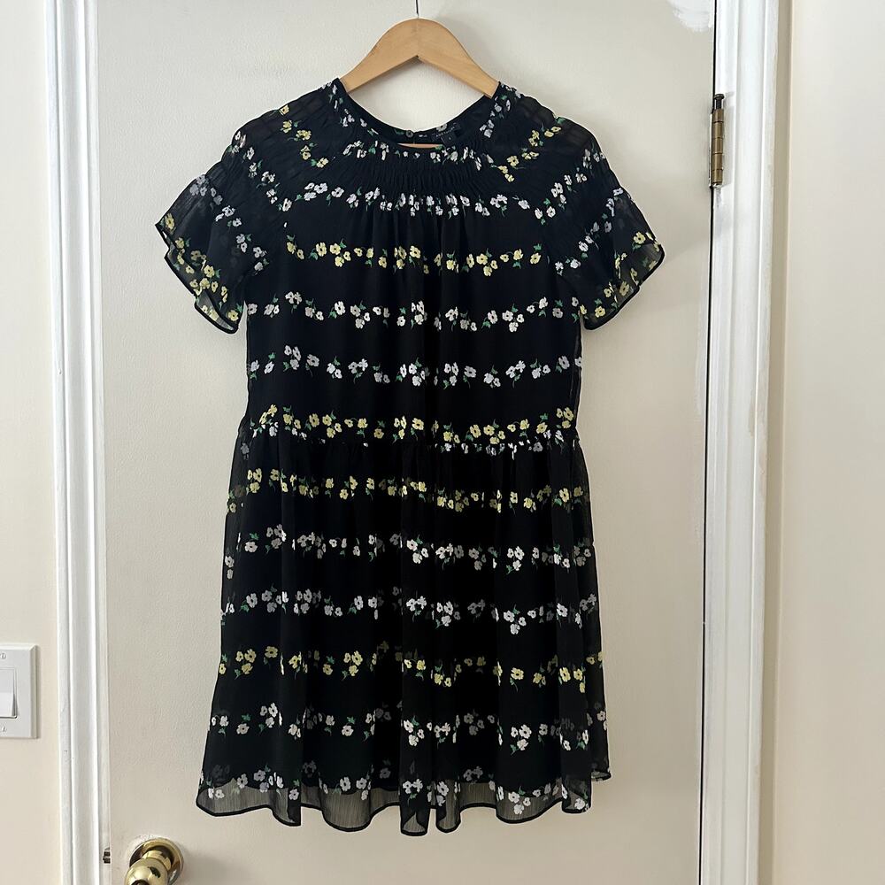 NWT Ann Taylor Floral Smocked Shift Dress Sz S